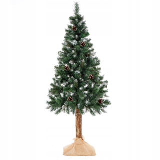 Vianočný stromček na kufri 220 cm umelá diamantová borovica