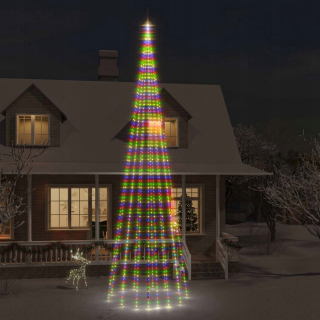 Vonku vianočný stromček, 1134 farebných LED, 800 cm