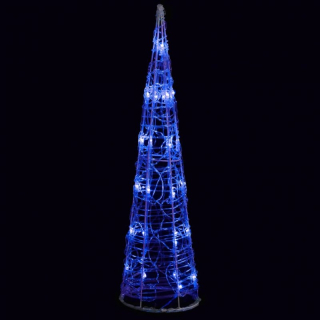 Vianočný strom LED kužeľ žiariaci vianočné svetlá 60 cm