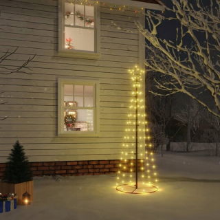 KUŽELOVÝ VIANOČNÝ STROMČEK, 108 TEPLÝCH BIELECH LED, 70X180