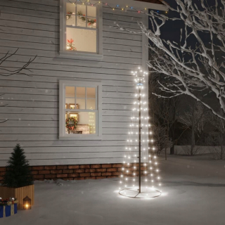Kužeľový vianočný stromček, 108 Cold White LED, 70x180c