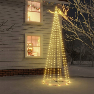 Kužeľový vianočný stromček, 310 teplých bielych LED, 100x30