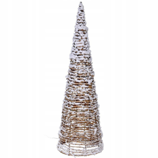 Vedený kužeľový vianočný stromček 60 cm boho