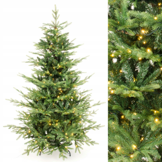 Vianočný stromček Pe Aljaška 180 cm s osvetlením LED