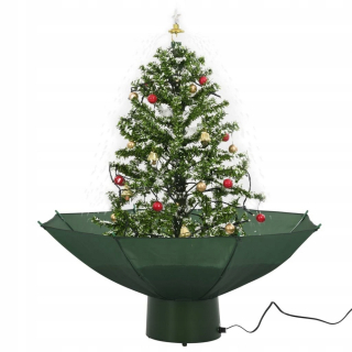 Zasnežený vianočný stromček zelený 75 cm 25led
