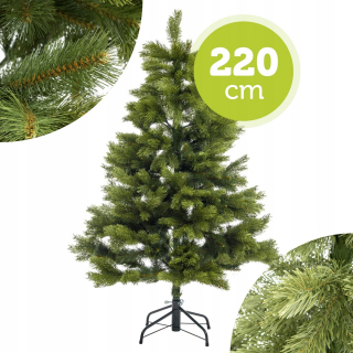 Umelý vianočný stromček 220 cm na sviatky vianočná borovica
