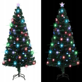 Umelý vianočný stromček 39 LED + sklenené vlákno 180 cm