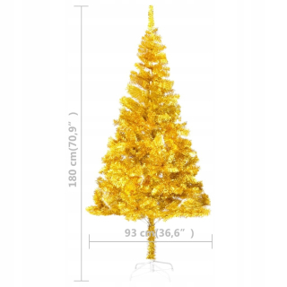 Umelý vianočný stromček 564 Zlaté vetvy 180 cm + stojan
