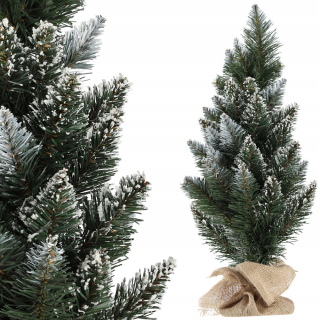 Umelý vianočný stromček Small 50 cm zasnežená borovica juta
