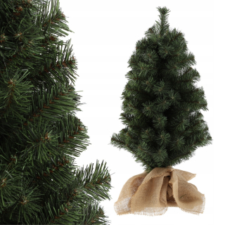 Umelý vianočný stromček malý dekoratívny 80 cm zelený Juta
