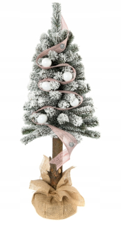 UMELÝ VIANOČNÝ STROMČEK ZDOBENÝ BIBENKAMI 50 cm
