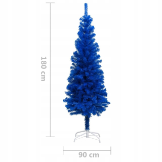 Umelý vianočný stromček modrý 180 cm + stojan