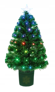Umelý vianočný stromček zelené LED žiarovky Hviezdy 60 cm