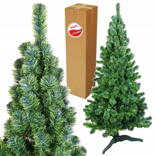 Umelý vianočný stromček zelený +modré ihly 180 cm