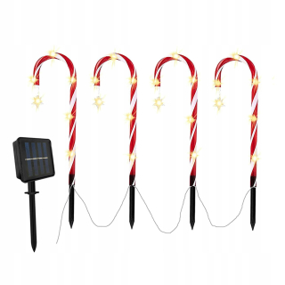 Candy Cande Lights Decor Ground Vianoce Vianoce