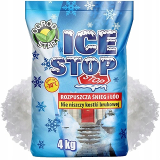 Cestná soľ - Chlorid horčík 4 kg anti -tela rozpúšťa snežný ľad nepoškodí kocky topánok