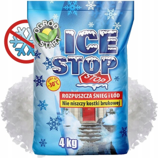 Cestná soľ - Chlorid proti horčíkovi anti -telat nepoškodzuje 4 kg kocky