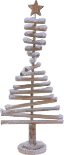 Ozdobný vianočný stromček drevený 60cm