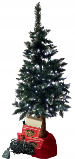 Vianočný stromček na kmeni 160 cm+ 2xled100 lampy Svetlo studené