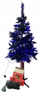 Vianočný strom na 160 cm kufra+ LED200 Blue Lamps