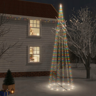 Kužeľový vianočný stromček, 1134 farebných LED, 230x80