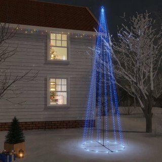 Kužeľový vianočný stromček 1134 modré LED diódy 230x800