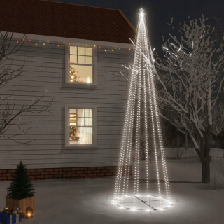 Kužeľový vianočný stromček 1134 Cold White LED 230x800