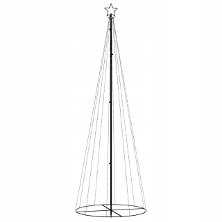 Kužeľový vianočný stromček, 310 farebných LED, 100x300