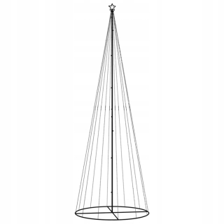 Kužeľový vianočný stromček, 732 Cold White LED, 160x500 cm