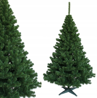 Umelý vianočný stromček ZELENÁ JEDĽA 220 cm hrubý stojan