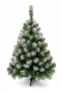 Umelý vianočný stromček biela borovica 100 cm