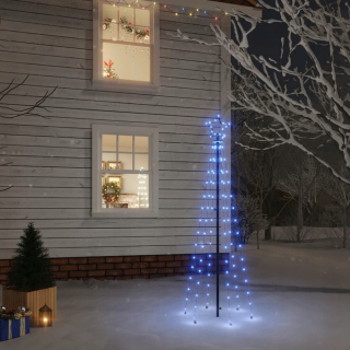 Vianočný stromček s pozemným vkladom, 108 modrých LED,