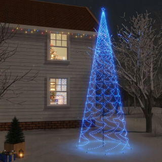 Vianočný stromček s pozemným vkladom, 3000 modrých LED,