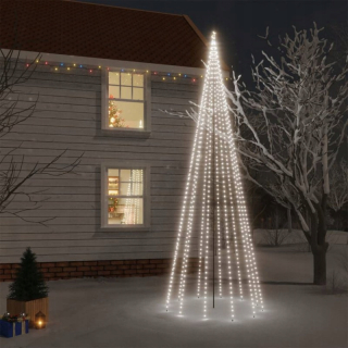 Vianočný stromček s pozemným vkladom, 732 Cold White LED,