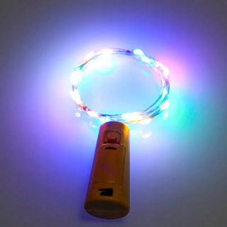 Svetelný stĺp do záhrady - Vianočné medené drôtové svetlo LED lampa LED 1M 2M Girland String Lamp Bottle