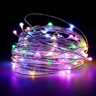 Svetelný stĺp do záhrady - Vianočná reťazec LED rozprávkové svetlo Light Light Gompost Battery LED Garland Light Light