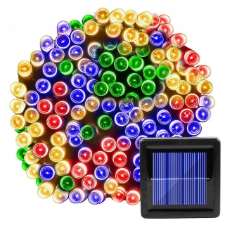 Svetelný stĺp do záhrady - Vianočný stromček Pouličné osvetlenie girlandy Vodotesné LED String Lights Solar