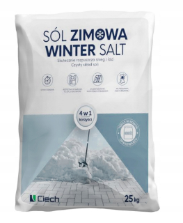 Cestná soľ - Ciech Zimná cestná soľ na chodníky, 25kg vrece