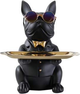 Záhradná figúrka - Zaujímavý buldog Piggy Bank Bank Figurín darček