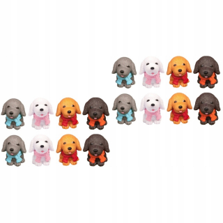 Dekorácia do záhrady - Cupcake Ornament Model Puppy Model psí figuríny 16 ks