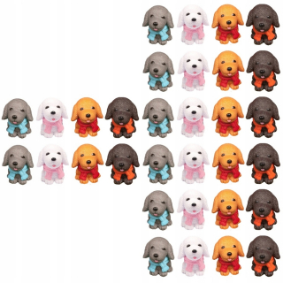 Dekorácia do záhrady - Cupcake Ornament Model Puppy Model psí figuríny 32 ks