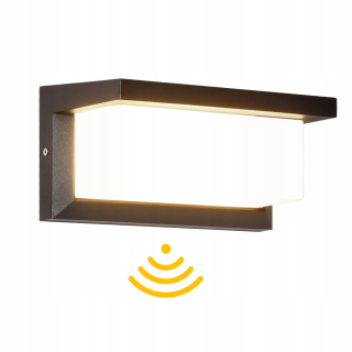 Záhradné nástenné svietidlo - Pohybový senzor VONKAJŠIA NÁSTENNÁ LAMPA NÁSTENNÁ LAMPA S LED Neutrálne farby 4000K