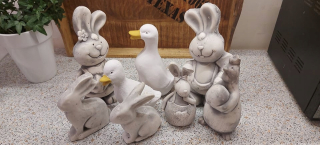 Veľkonočná dekorácia Veľkonočná figurína 3D zajac
