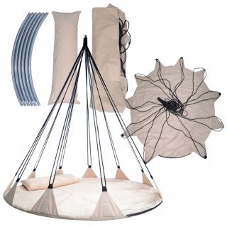Závesné hojdacie kreslo - Deluxe Garden Swing Storknie Nest 70h xxxl