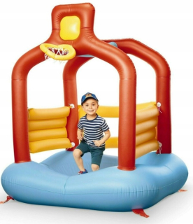 Záhradné ihrisko - Nafukovateľný zámok trampolínu s košom Wehncke
