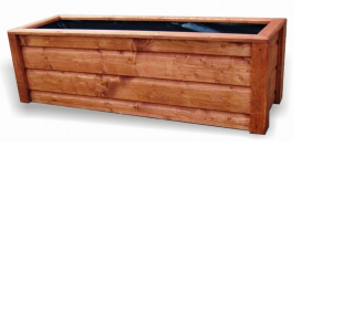 Kvetináč na balkón - Drevený hrniec Pot120/40/38