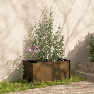 Záhradný box- Záhradný hrniec med hnedý, 100x50x50 cm, drevo