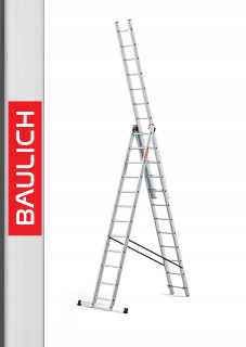 3x12 hliníkový rebrík pre schody 150 kg Baulicha