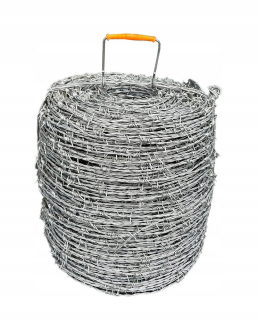 Ostnatý, napínací drôt - Galvanizovaný ostnatý drôt 1,6 mm guľa 500 MB január