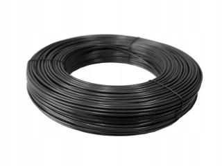 Ostnatý, napínací drôt - Galvanizovaný napínací drôt + PVC 2,4 mm/3,5 mm antracit pre sieťové valček Siansx 100 m